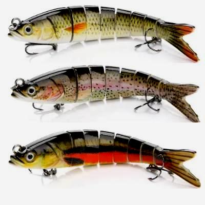5 pc set 8 segment glide baits 