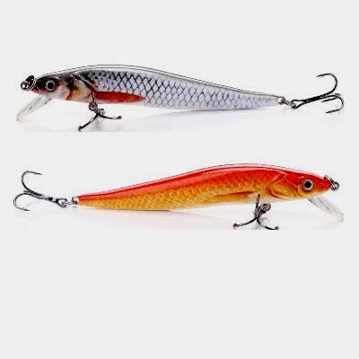 Floating jerkbait minnow 5 pc set with box